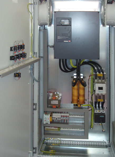 90KW Inverter Drive Panel custom designed for a chemical plant in Southampton.
